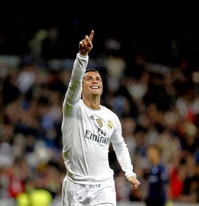 Champions League match between Real Madrid and Malmö FF - In this picture, Cristiano Ronaldo celebrates one of his four goals. xFOTOxCHEMAxREYx 