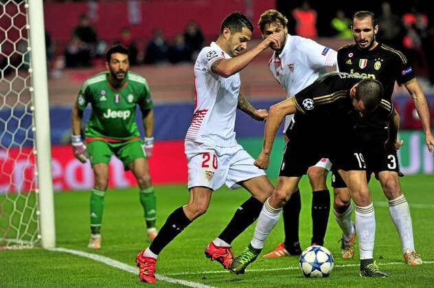 Champions League match between FC Sevilla and Juventus Turin. In this picture, Vitolo. xKIKOxHURTADOx 