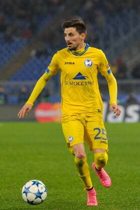 IPP20151210 Football - soccer: UEFA Champions League, AS Rom - FC BATE Borisov, Filip Mladenovic xHOCHxZWEIx xItalyxPhotoxPressx 