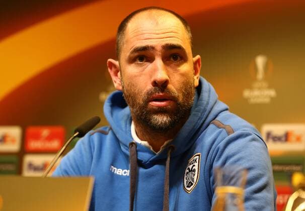 Donnerstag 10.12.2015, Saison 2015 2016, 6. Spieltag der UEFA Europa League im Dortmunder Signal Iduna Park, BVB Borussia Dortmund - PAOK FC Saloniki, Igor Tudor (Trainer, PAOK) auf der anschliessenden Pressekonferenz