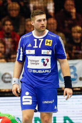 Marcel Schliedermann (ThSV Eisenach) - Handball Bundesliga Saison 2015-2016 Punktspiel SC Magdeburg vs. ThSV Eisenach in der GETEC Arena in Magdeburg - Einzelbild,Aktion,Deutschland, Handball, Mann, Maenner,05.12.2015