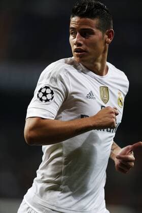 James Rodriguez (Real), DECEMBER 8, 2015 - Football Soccer : UEFA Champions League Matchday 6 Group A match between Real Madrid CF 8-0 Malmo FF at the Santiago Bernabeu Stadium in Madrid, Spain. NoxThirdxPartyxSales  (heha022384)
