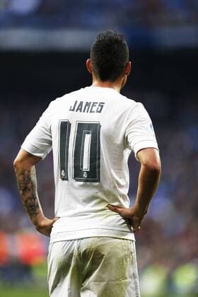 James Rodriguez (Real), DECEMBER 5, 2015 - Football Soccer : Spanish Liga Espanola match between Real Madrid 4-1 Getafe CF at the Santiago Bernabeu stadium in Madrid, Spain. NoxThirdxPartyxSales  (heha022447)