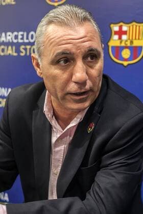 Fußball, FC Barcelona eröffnet mit Hristo Stoichkov Fanshop in Mexiko City  - ZUMAu78_