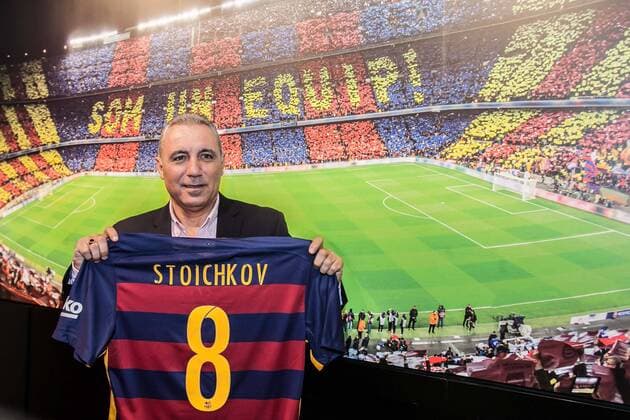 Fußball, FC Barcelona eröffnet mit Hristo Stoichkov Fanshop in Mexiko City  - ZUMAu78_