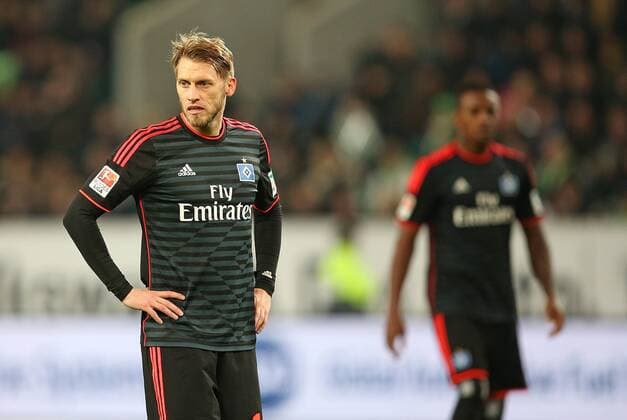12.12.2015, Fussball 1.Bundesliga 2015 2016, 16.Spieltag, VfL Wolfsburg - Hamburger SV, in der Volkswagen Arena, Wolfsburg. Aaron Hunt (Hamburg) 