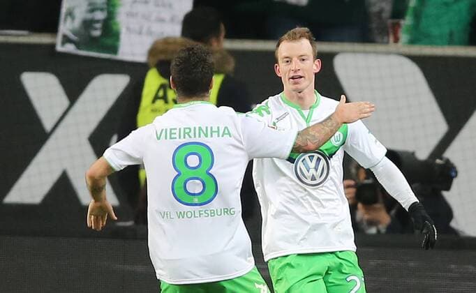 Torjubel 1-1 Maximilian Arnold (VfL Wolfsburg), es freut sich