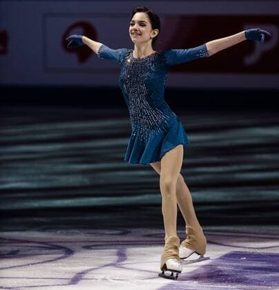 Dec. 12, 2015 - Russia s 2015 World Junior champion EVGENIA MEDVEDEVA, winner of the Ladies competition of the 21st ISU Grand Prix of Figure skating Eiskunstlauf Final in Barcelona, greets the spectators - The ISU Grand Prix of Figure Skating Final, to be held jointly with the ISU Junior Grand Prix Final, is the crowning event of the Grand Prix Series circuit and the second most important event for the International Skating Union (ISU) after the World Championships. 21st ISU Grand Prix of Figure Skating Final - Day 3 - ZUMAo105