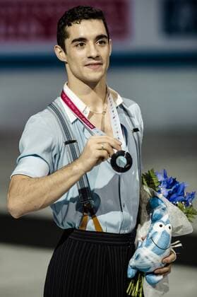 Dec. 12, 2015 - Spain s JAVIER FERNANDEZ, Silver medallist in the Men competition of the 21st ISU Grand Prix of Figure skating Eiskunstlauf Final in Barcelona - The ISU Grand Prix of Figure Skating Final, to be held jointly with the ISU Junior Grand Prix Final, is the crowning event of the Grand Prix Series circuit and the second most important event for the International Skating Union (ISU) after the World Championships. 21st ISU Grand Prix of Figure Skating Final - Day 3 - ZUMAo105