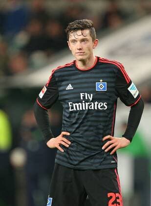 12.12.2015, Fussball 1.Bundesliga 2015 2016, 16.Spieltag, VfL Wolfsburg - Hamburger SV, in der Volkswagen Arena, Wolfsburg. Michael Gregoritsch (Hamburg) 