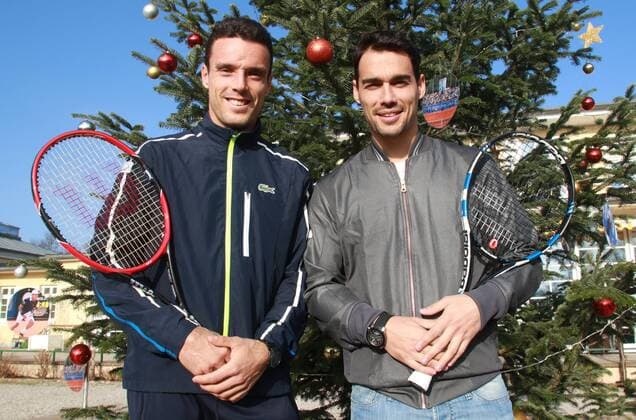 Tennis Präsentation von Roberto Bautista-Agut (li.) und Fabio Fognini (re.), Topspieler für die BMW Open by FWU AG 2016 München 14.12.2016