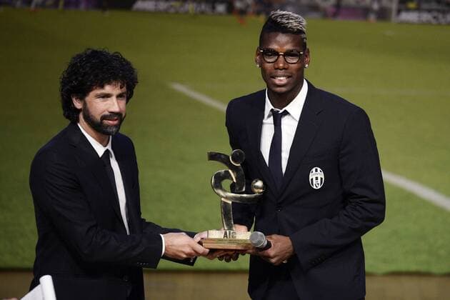 Mailand, 14.12.2015 - Preisverleihung - Fußball - Italien - Gran Gala del Calcio AIC 2015 - Paul Pogba-Damiano Tommasi 