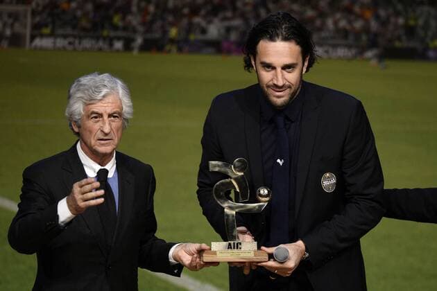 Mailand, 14.12.2015 - Preisverleihung - Fußball - Italien - Gran Gala del Calcio AIC 2015 - Luca Toni-Gianni Rivera 