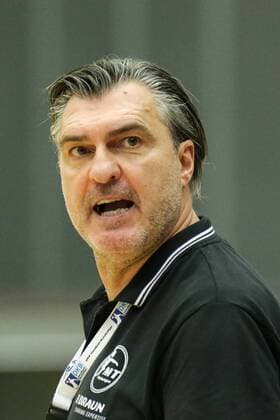 Michael Roth (Trainer, MTM), Porträt, Portrait, Handball, DHB Pokal, Rhein-Neckar Löwen - MT Melsungen, xozx