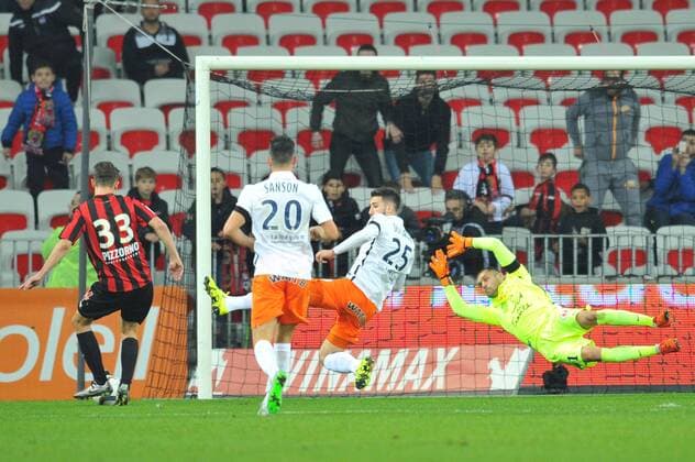 Olivier BOSCAGLI (nice) - Laurent PIONNIER (mon) - BUT FOOTBALL : OGC Nice vs Montpellier HSC - Ligue 1 - 18 12 2015 FEPx 