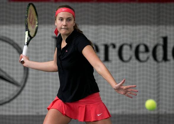 Antonia Lottner (GER) Deutsche Meisterschaft in Biberach an der Riß, 44. Deutschen Hallenmeisterschaften 2015 Tennis - Deutsche Meisterschaft 2015 - Deutsche Meisterschaft - - Biberach an der Riss - Baden-Wuerttemberg - Germany - 18 December 2015.