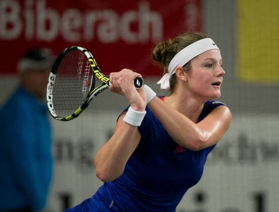Anna Zaja (GER) Deutsche Meisterschaft in Biberach an der Riß, 44. Deutschen Hallenmeisterschaften 2015 Tennis - Deutsche Meisterschaft 2015 - Deutsche Meisterschaft - - Biberach an der Riss - Baden-Wuerttemberg - Germany - 20 December 2015.