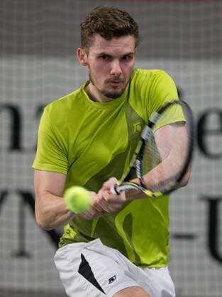 Oscar Otte (GER) Deutsche Meisterschaft in Biberach an der Riß, 44. Deutschen Hallenmeisterschaften 2015 Tennis - Deutsche Meisterschaft 2015 - Deutsche Meisterschaft - - Biberach an der Riss - Baden-Wuerttemberg - Germany - 20 December 2015.