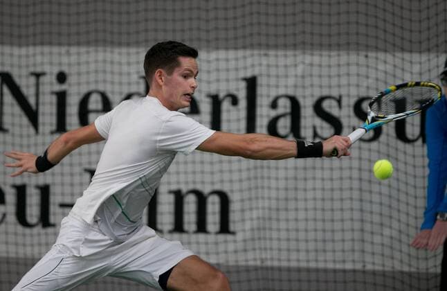 Marko Lenz (GER) Deutsche Meisterschaft in Biberach an der Riß, 44. Deutschen Hallenmeisterschaften 2015 Tennis - Deutsche Meisterschaft 2015 - Deutsche Meisterschaft - - Biberach an der Riss - Baden-Wuerttemberg - Germany - 20 December 2015.