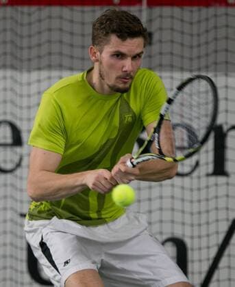 Oscar Otte (GER) Deutsche Meisterschaft in Biberach an der Riß, 44. Deutschen Hallenmeisterschaften 2015 Tennis - Deutsche Meisterschaft 2015 - Deutsche Meisterschaft - - Biberach an der Riss - Baden-Wuerttemberg - Germany - 20 December 2015.