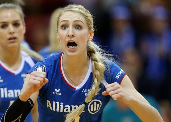 Stuttgart Volleyball Allianz MTV Stuttgart vs. Schweriner SC, Caroline Jarmoc (Stuttgart)