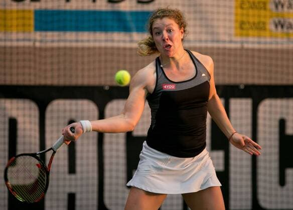 Anna-Lena Friedsam (GER) Deutsche Meisterschaft in Biberach an der Riß, 44. Deutschen Hallenmeisterschaften 2015 Tennis - Deutsche Meisterschaft 2015 - Deutsche Meisterschaft - - Biberach an der Riss - Baden-Wuerttemberg - Germany - 20 December 2015.
