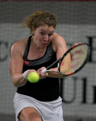 Anna-Lena Friedsam (GER) Deutsche Meisterschaft in Biberach an der Riß, 44. Deutschen Hallenmeisterschaften 2015 Tennis - Deutsche Meisterschaft 2015 - Deutsche Meisterschaft - - Biberach an der Riss - Baden-Wuerttemberg - Germany - 20 December 2015.