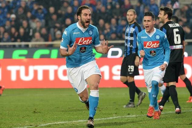 Fußball, Atalanta Bergamo - SSC Neapel Mg Bergamo 20 12 2015 - Fussball Serie A Atalanta Bergamo - SSC Napoli Gonzalo Higuain 