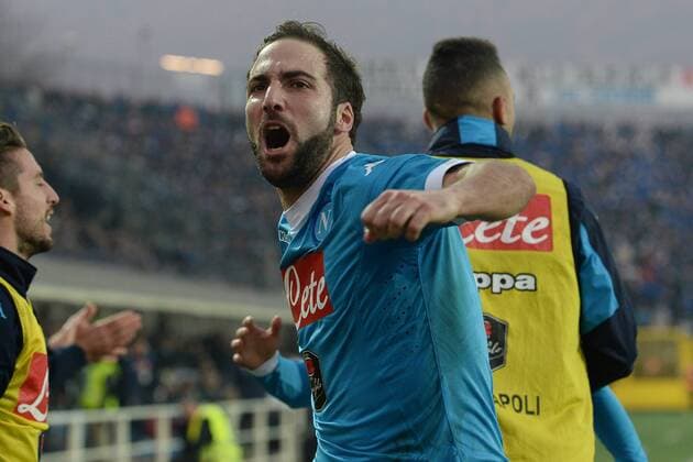 Fußball, Atalanta Bergamo - SSC Neapel Mg Bergamo 20 12 2015 - Fussball Serie A Atalanta Bergamo - SSC Napoli Gonzalo Higuain 