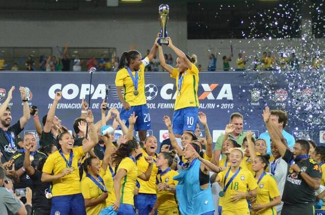 International Women& 39;s Football Tournam CHRISTMAS, RN - 12 20 2015: INTERNATIONAL TOURNAMENT OF FEM FOOTBALL - Brazil defeated Canada by 3-1 and won the sixth title of the International Women& 39;s Foll Tll Tournament. (Photo: Adrovando Light FotoArena)  AdrovandoxClaro