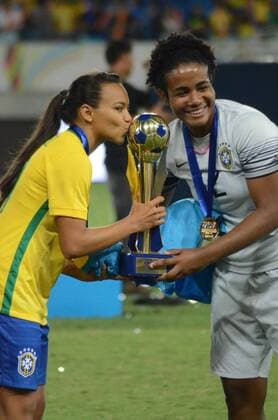 International Women& 39;s Football Tournam CHRISTMAS, RN - 12 20 2015: INTERNATIONAL TOURNAMENT OF FEM FOOTBALL - Brazil defeated Canada by 3-1 and won the sixth title of the International Women& 39;s Foll Tll Tournament. (Photo: Adrovando Light FotoArena)  AdrovandoxClaro