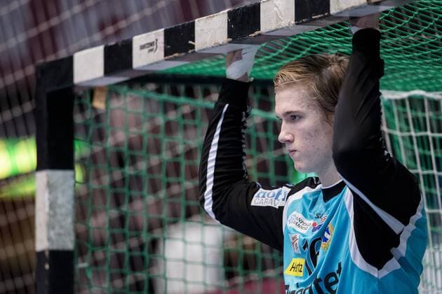 151221 Redbergslids malvakt Tobias Thulin under handbollsmatchen i Elitserien mellan Redbergslid och Drott den 21 december 2015 i Göteborg.  Copyright: MichaelxErichsen BB151221MI054