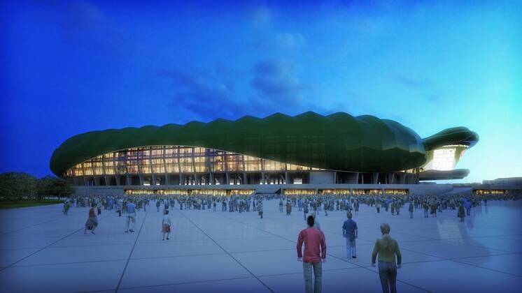 Bursa, Bursaspor new arena named Timsah Arena ( Crocodile Arena ). Aufnahmedatum geschätzt 