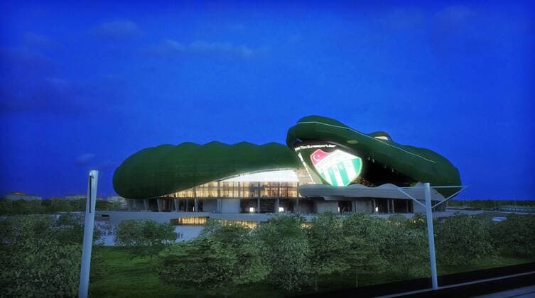 Bursa, Bursaspor new arena named Timsah Arena ( Crocodile Arena ). Aufnahmedatum geschätzt 