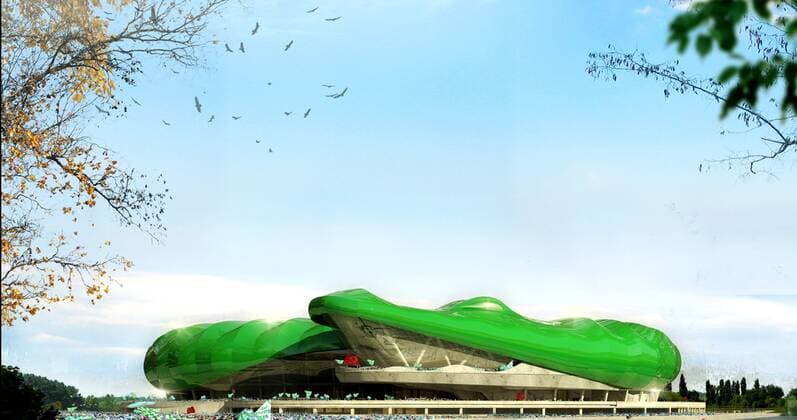 Bursa, Bursaspor new arena named Timsah Arena ( Crocodile Arena ). Aufnahmedatum geschätzt 