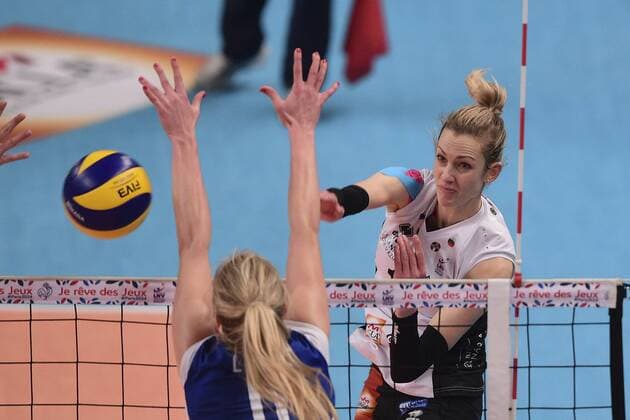 Debby Stam Pillon (Le Cannet) - Volleyball Frankreich, Supercoupe 2015 der Damen, RC Cannes vs. Le Cannet - 22 12 2015 JBAutissier Panoramic 