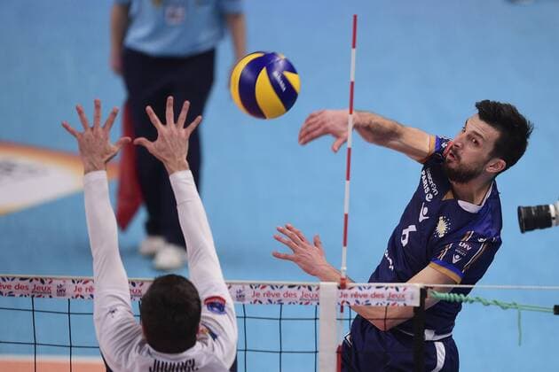Mitja Gasparini (Paris) - Volleyball Frankreich, Supercoupe 2015 der Herren, Tours VB vs. Paris Volley - 22 12 2015 JBAutissier Panoramic 