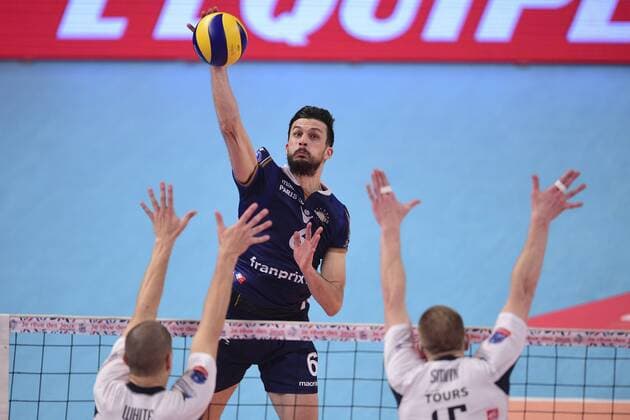 Mitja Gasparini (Paris) - Volleyball Frankreich, Supercoupe 2015 der Herren, Tours VB vs. Paris Volley - 22 12 2015 JBAutissier Panoramic 