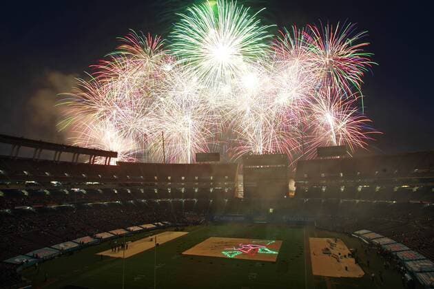 Dec. 23, 2015 - San Diego, CA, USA - SAN DIEGO, CA -DEC. 23, 2015 - Fireworks go off at Qualcomm Stadium after the Poinsettia Bowl. Boise State beat Northern Illinois University 55-7. San Diego USA - ZUMAs44_ DEC 23 2015 San Diego Approx USA San Diego Approx DEC 23 2015 Fireworks Go off AT Qualcomm Stage After The Poinsettia Bowl Boise State Beat Northern Illinois University 55 7 San Diego USA ZUMAs44_ Dec 23 2015 San Diego CA USA SAN DIEGO CA DEC 23 2015 Fireworks go off at Qualcomm Sta - ZUMA4