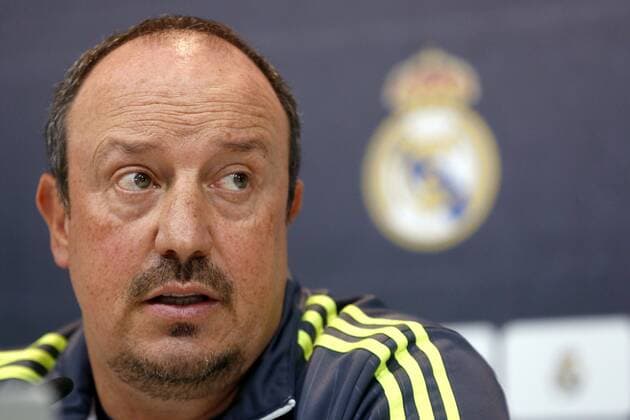 Real Madrid s coach, Rafa Benitez, offers a press conference PK Pressekonferenz after the team s training session at Valdebebas city in Madrid, Spain, on 29 December 2015. Real Madrid will be facing Real Sociedad next 30 November 2015. REAL MADRID TRAINING SESSION !ACHTUNG: NUR REDAKTIONELLE NUTZUNG! 