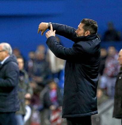 Spanish League match between Atletico Madrid and Levante UD. In this picture, Diego Simeone. xRAFAxCASALx 