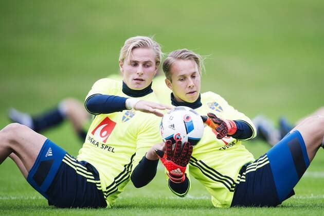 Jacob Rinns , Patrik Carlgren SWE Nationalmannschaft Trainingslager  Copyright: JOHANNAxLUNDBERG BB160103JL057