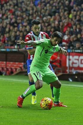 Fußball, Sporting Gijon - FC Getafe GIJON 15.12.2015. ESTADIO DEL MOLINON. 
