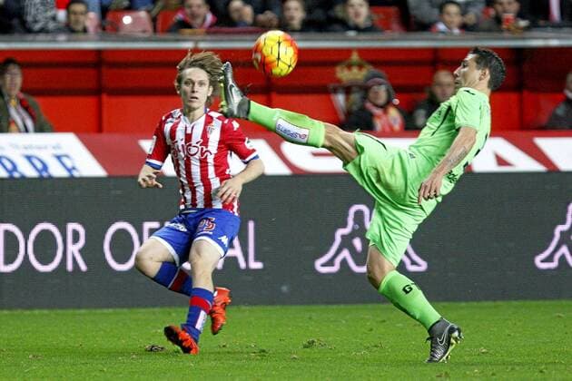Spanish League match between Sporting and Getafe. In this picture, Halilovic. xTUERO-ARIASx 