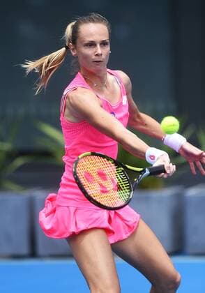 04.01.2016. Auckland, New Zealand. Slovakia s Magdalena Rybarikova during qualifying singles on Day 1 of the ASB Classic Tennis Women s tournament. ASB Tennis Centre, Stanley st, Auckland, New Zealand. Monday 4 January 2016. xAndrewxCornagax  ActionPlus11693969