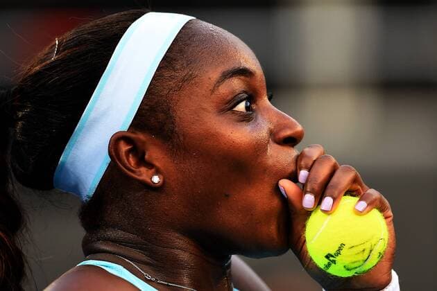 04.01.2016. Auckland, New Zealand. Solane Stephens (USA) during the 2016 ASB Classic Womens. ASB Tennis Centre, Auckland, New Zealand. Monday 4 January 2016. Copyright xAndrewxCornagax  ActionPlus11693980