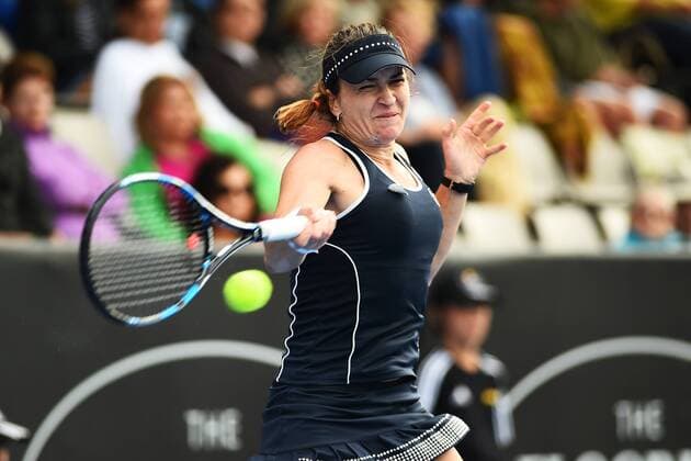 06.0.2016. Auckland, New Zealand. Alexandra Dulgheru (ROU) during Day 3 of the 2016 ASB Classic Womens. ASB Tennis Centre, Auckland, New Zealand. Wednesday 6 January 2016. xChrisxSymesx  ActionPlus11694326