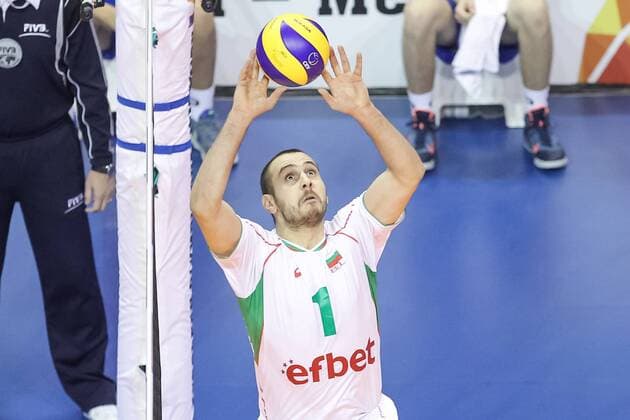 06.01.2016 2016 Mens Volleyball Länderspiel Nationalmannschaft European Olympic Qualification Tournament in Berlin BULGARIA - FINLANDIA ( Bulgaria - Finland ) Pictured: GEORGI BRATOEV FOT MACIEJxGOCLON FOTONEWS NEWSPIX.PL --- Newspix.pl  20160106FNMG012