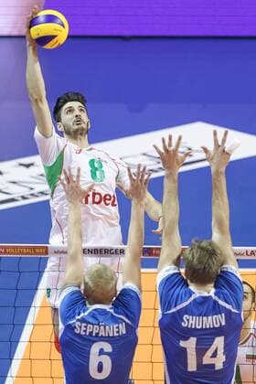 06.01.2016 2016 Mens Volleyball Länderspiel Nationalmannschaft European Olympic Qualification Tournament in Berlin BULGARIA - FINLANDIA ( Bulgaria - Finland ) Pictured: TODOR SKRIMOV FOT MACIEJxGOCLON FOTONEWS NEWSPIX.PL --- Newspix.pl  20160106FNMG020