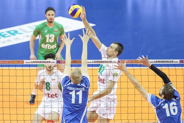06.01.2016 2016 Mens Volleyball Länderspiel Nationalmannschaft European Olympic Qualification Tournament in Berlin BULGARIA - FINLANDIA ( Bulgaria - Finland ) Pictured: VIKTOR YOSIFOV FOT MACIEJxGOCLON FOTONEWS NEWSPIX.PL --- Newspix.pl  20160106FNMG021